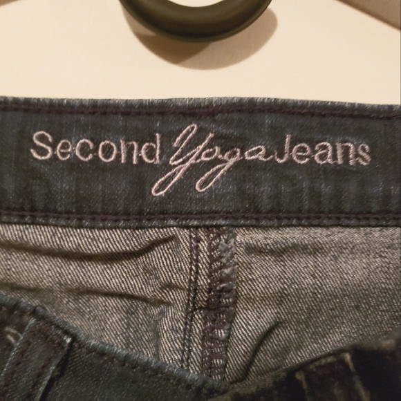 Second Yoga Jean's Navy Blue Waist Size 29 - Picture 2 of 2